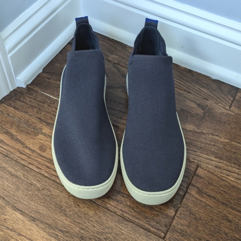 Rothy's Women's Navy Blue Chelsea Boot Slip On Sneaker Shoes Size 8 - Picture 2 of 10